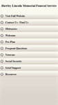 Mobile Screenshot of hawleylincolnmemorial.com